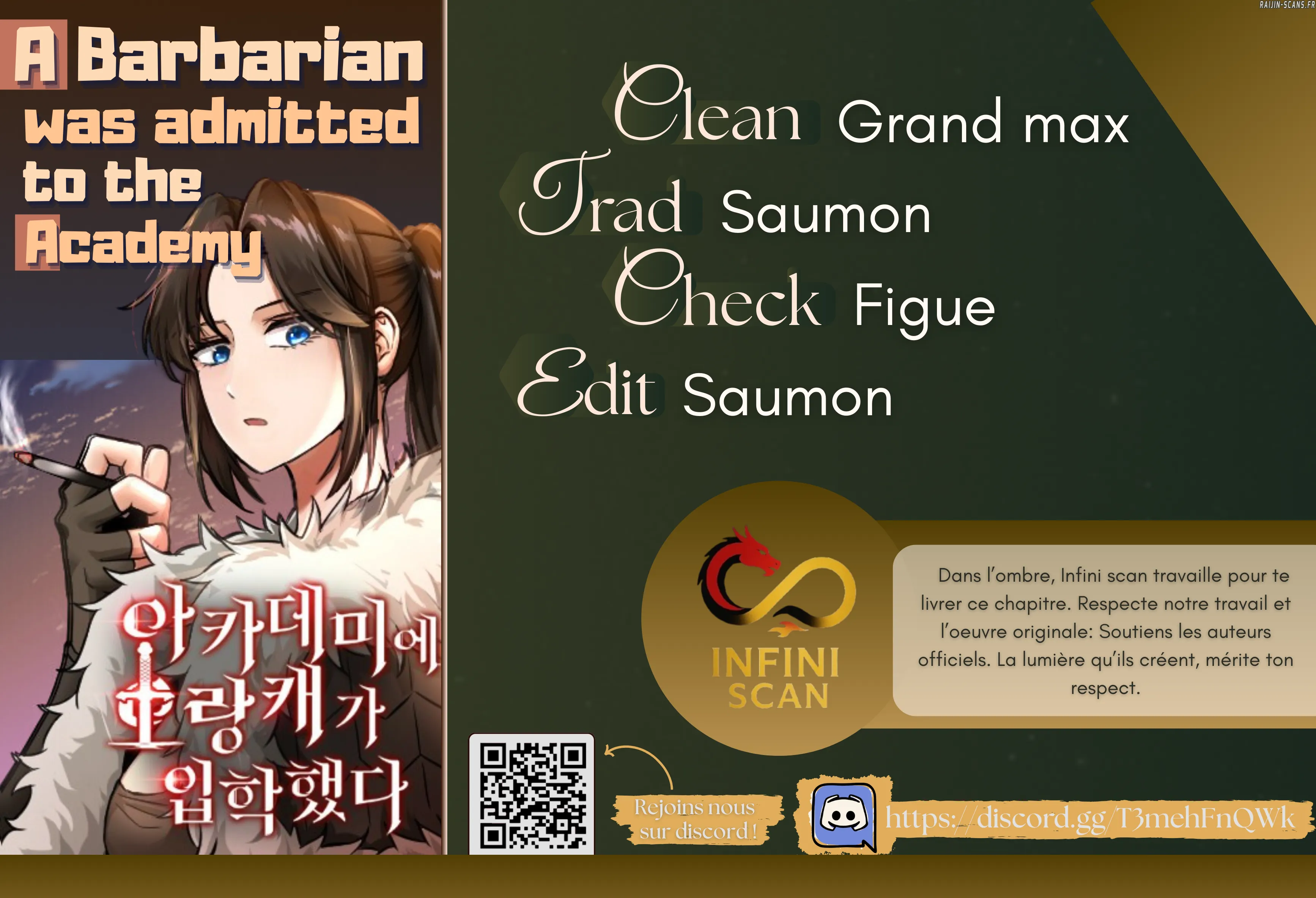 Read A Barbarian Was Admitted to the Academy FR Manga Online