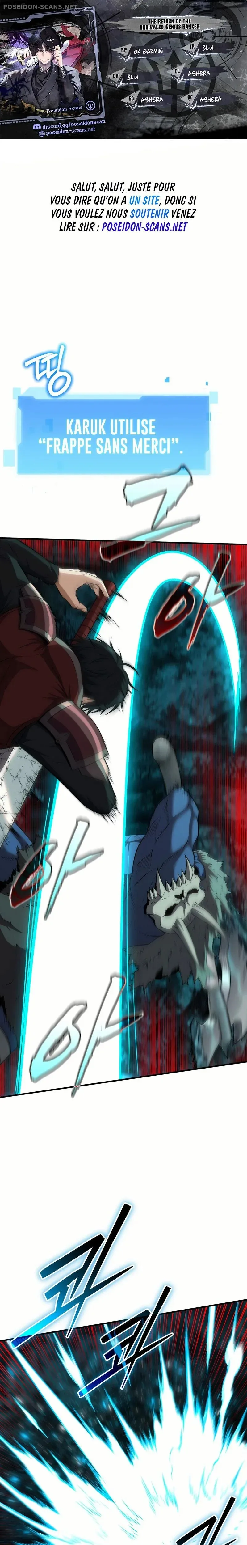 Read The Return of the Unrivaled Genius Ranker FR Manga Online