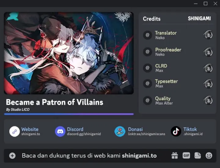 Read Became The Patron Of Villains ID Manga Online
