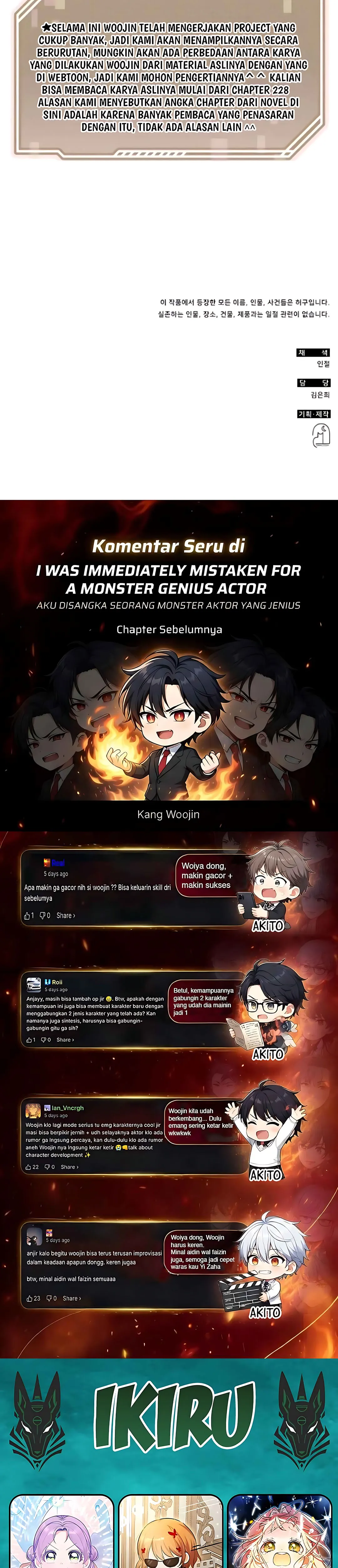 Read I Was Immediately Mistaken for a Monster Genius Actor ID Manga Online
